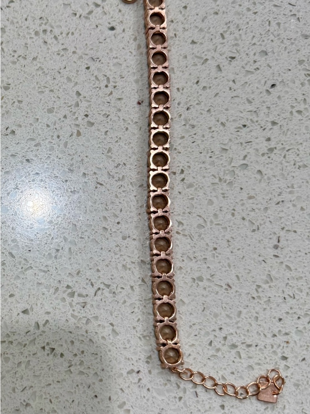 Park Lane "Burgundy" Rose Gold Impression Bracelet - Picture 7 of 7